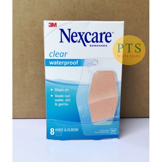 Nexcare Clear Waterproof 6x8.8cm (8ชิ้น/กล่อง)