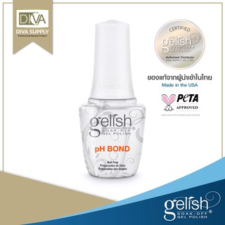 Gelish PH Bond .ไพร์เมอร์ช่วยลดความมัน บนหน้าเล็บจริง ความชื้น ป้องกันเชื้อรา ปรับค่า PH ให้เหมาะสมก่อนทำเล็บทุกประเภท