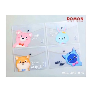 [♥สินค้าพร้อมส่ง♥]แฟ้มกระดุมลายการ์ตูน สีพาสเทลน่ารัก [PP-WJD301-30149] เหมาะกับนักเรียน♥