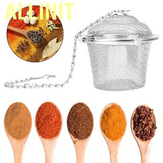 allinit สแตนเลสตาข่ายกรองชาสมุนไพรเครื่องเทศ infuser