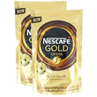 ﻿Nescafe Gold Crema เนสกาแฟโกลด์ เครม่า ถุงเติม 100g. x 2แพค