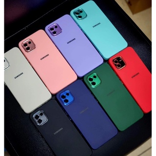 🌈🦋 New case Oppo F9 A54(4g) A77(5G) A57(4g) A57(5G) A16  คสกำมะหยี่ขอบกล้องโครเมี่ยม ด้านหลังโลโก้  สินค้ามีพร้อมส่ง 🌈🦋