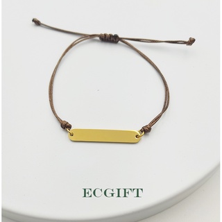 Ecgift BR002 สร้อยข้อมือเชือก ปรับได้