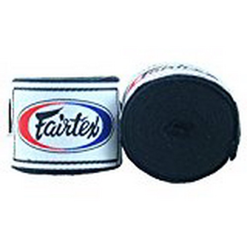 Fairtex แฟร์เท็กซ์ ผ้าพันมือมวยไทย คอตตอนไนล่อน ยาว 180" Hand Wraps Elastic Nylon Cotton Inner Boxing Gloves
