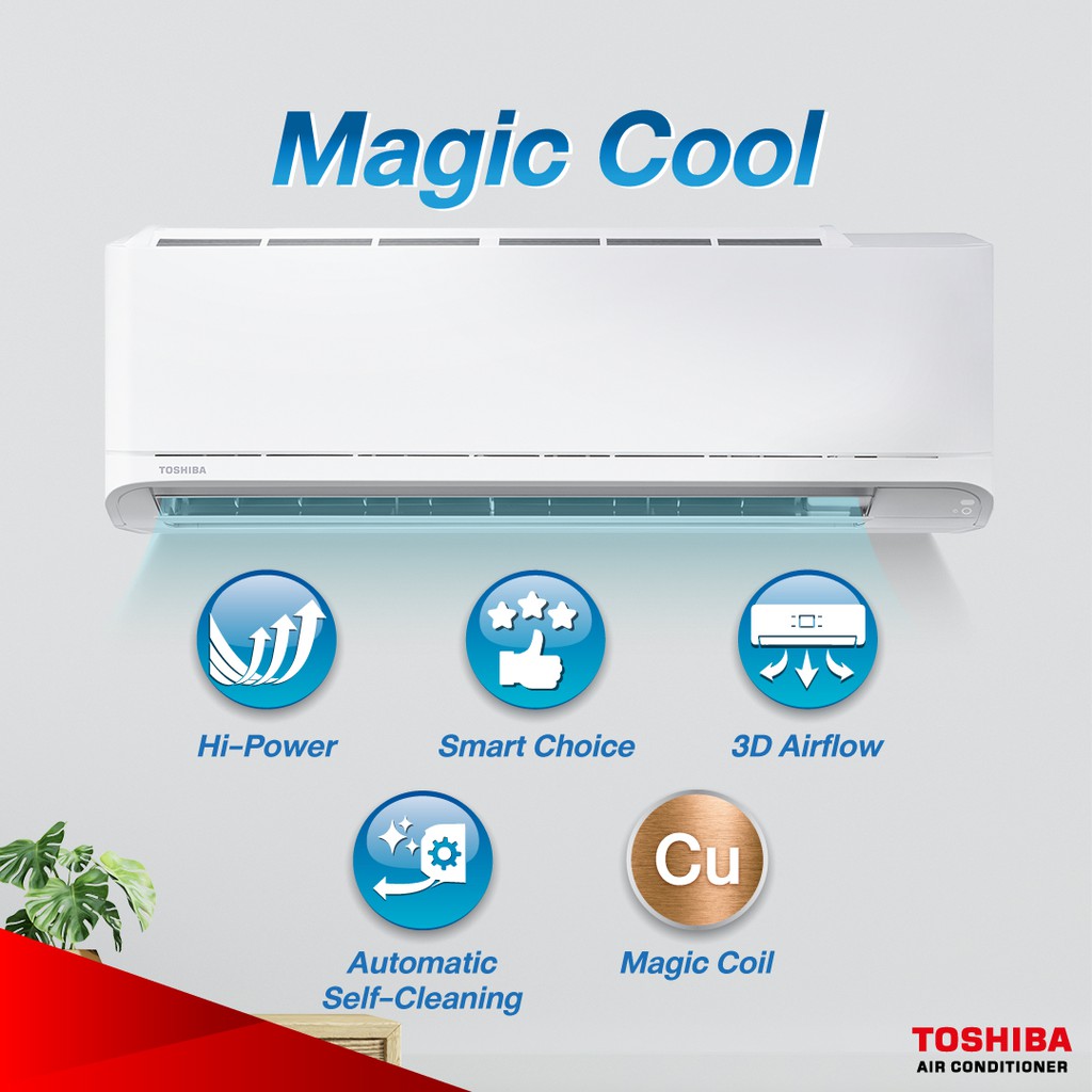 TOSHIBA แอร์โตชิบาติดผนัง รุ่น RAS-PKSG ขนาด 9000-24000BTU (รุ่นแผ่นกรองฟอกอากาศ 2 ชั้น) #4