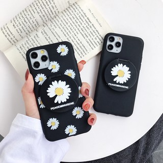 เคสโทรศัพท์ เคสนิ่ม HP ลายน่ารัก พร้อมตัวยึด แบบกระจกเงา สำหรับ Samsung Galaxy A03s A11 A21s A31 A51 A71