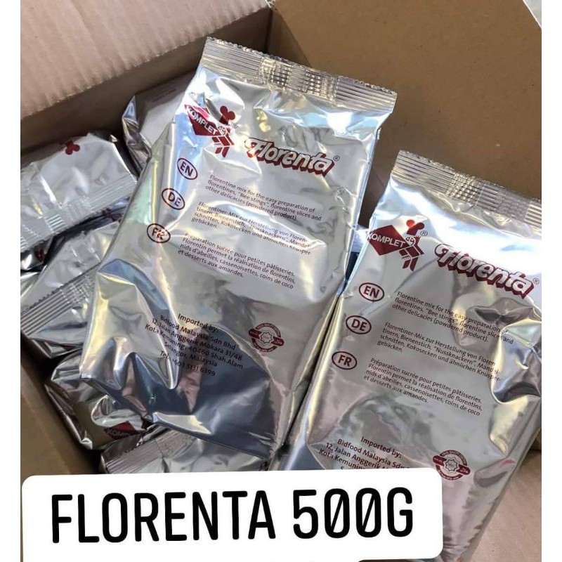 แป้ง Florenta 500 กรัม แป้งสำเร็จรูปสำหรับทำคุ๊กกี้อัลมอนด์ คุ้กกี้ธัญพืช