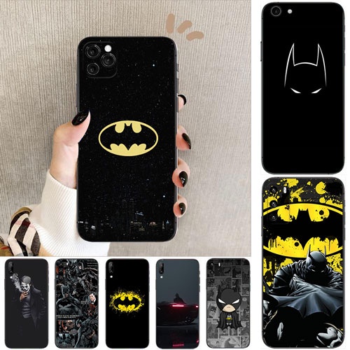 Realme 5 5i 5s 6 6i 3 Pro 5Pro Batman Color Printing Soft Black Phone Case