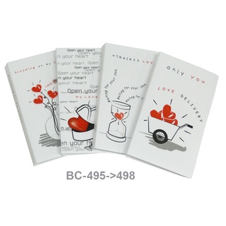 แฟ้มใส่นามบัตร Card Album 60 ช่อง ชุด In My Heart #BC-495-&gt;498 (คละปก)