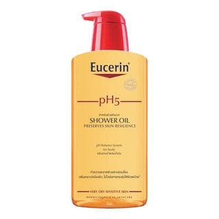 Eucerin pH5 Shower Oil ยูเซอริน ครีมอาบน้ำ ผสมน้ำมัน เหมาะสำหรับ ผิวแห้งมาก ขนาด 400 ml จำนวน 1 ขวด 07435