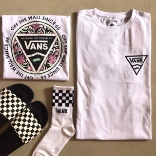 เสื้อยืดผู้ชาย $VANS แรงบันดาลใจที่กําหนดเองด้านหน้าและด้านหลังพิมพ์ทีเชิ้ตเสื้อยืดสําหรับผู้ชา pm2