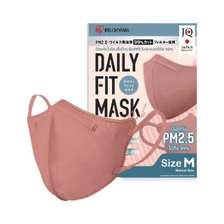 IRIS OHYAMA Disposable Face Mask Daily Fit [12.5g x 5pcs] #Pink.