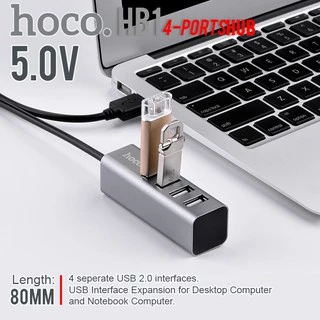 Hoco HB1 Ports HUB / Type-C อุปกรณ์ ตัวแปลง เพิ่มช่อง HUB USB ใช้งานง่าย สินค้าของแท้100%