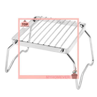 Gas Stove Stand Outdoor Camping Backpacking Barbeque Grill Rack for Fire