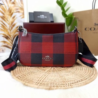 COACH (C6818) JES BAGUETTE WITH BUFFALO PLAID PRIN