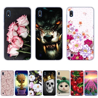 เคสโทรศัพท์ซิลิโคน TPU แบบนิ่ม ลายดอกไม้ สําหรับ Samsung Galaxy a01 core a3 core a2 core a10 a10e m01 core A8