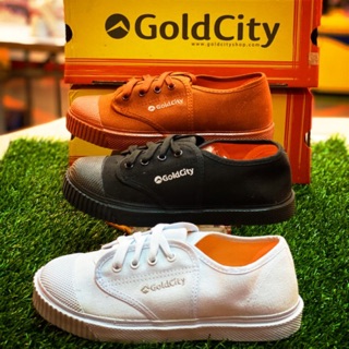 โกล์ดซิตี้  gold city | ถูกที่สุด ! รองเท้านักเรียน รองเท้าผ้าใบ (สีดำ ขาว น้ำตาล) มีเก็บเงินปลายทาง