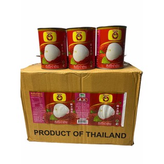 ลิ้นจี่ในน้ำเชื่อม LYCHEE IN SYRUP 500g ตรา AD เอดี.. 1ลัง/บรรจุ 24 กระป๋อง ราคาส่ง ยกลัง สินค้าพร้อมส่ง!..