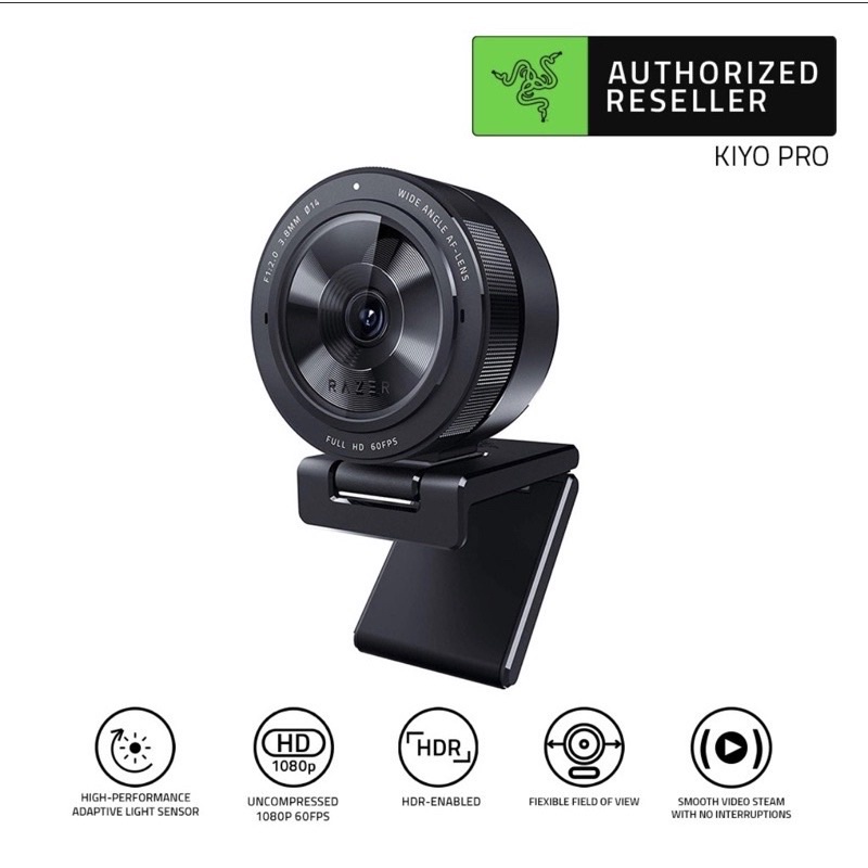 สินค้าพร้อมส่ง Razer Kiyo Pro Webcam ของแท้ 100% ประกันต่างประเทศ2ปี