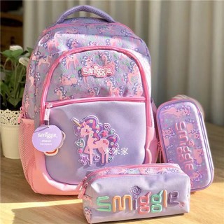 Smiggle กระเป๋าเป้สะพายหลังสําหรับเด็ก ( 1-6 )