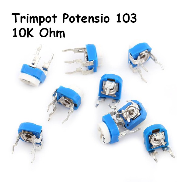 Trimpot Potentiometer 10k Ohm Potentiometer 103 ตัวต้านทานตัวแปร 10K Ohm
