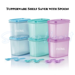 TUPPERWARE ชั้นวางของทัปเปอร์แวร์ พร้อมช้อน ขนาด 840 มล. (1 ชิ้น/2 ชิ้น)