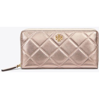 💕Tory Burch💕ของแท้💯% GEORGIA ZIP CONTINENTAL WALLET (Rose Gold/Gold)