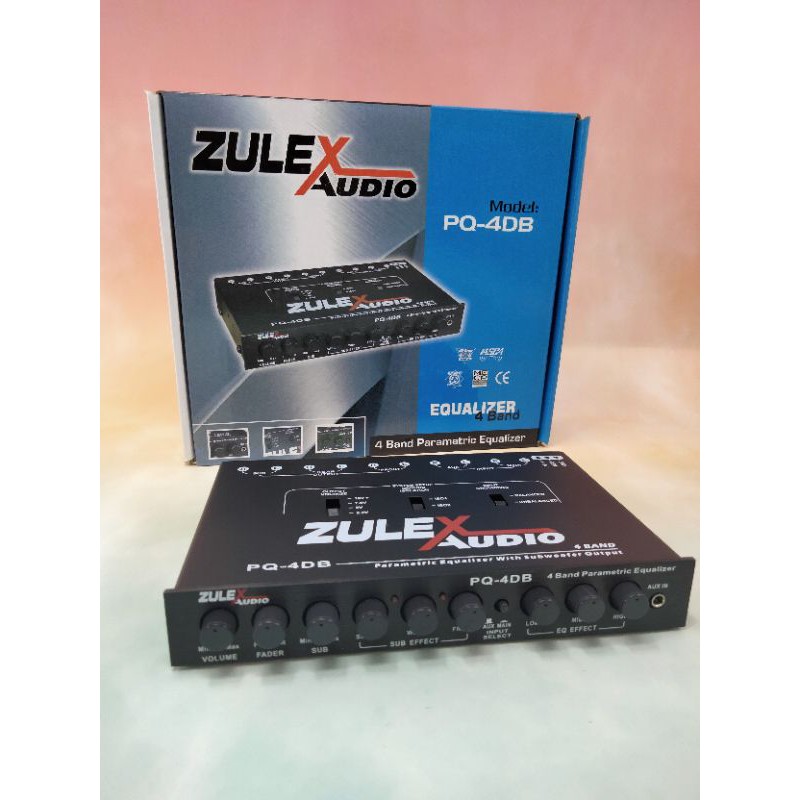 ปรี​ ปรีแอมป์ ปรีแอมป์รถยนต์ ZULEX AUDIO รุ่น PQ-4DB  4 Band​ ​เครื่อง​เสียง​รถ