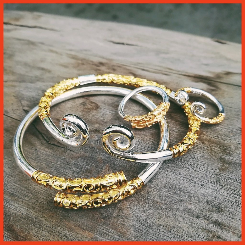 สร้อยข้อมือเงิน Combo 1 สร้อยข้อมือ Kim Co - 1 WuKonkaG Kim Co Ring - Unisex