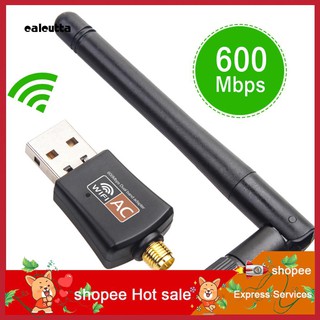 600 mbps usb wifi เร้าน์เตอร์อินเตอร์เน็ตไร้สาย pc network lan card dongle พร้อมเสาอากาศ