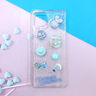 เคสออปโป้/Oppo A54 A53 A95 Reno7(5G)   เคสมือถือนิ่มใส TPU เจลกากเพชรอะไหล่เรซิ่นน่ารัก ลายเปลือกหอย