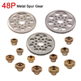 เฟืองมอเตอร์ 48P 92T 85T 80T Pinion 18T 19T 20T 21T 22T 23T 24T 25T 26T สําหรับ Sakura R31 G31 SCX10 AX10 Traxxas