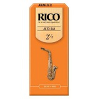 Rico MADE IN USA แท้100% ALTO Saxophone Reeds size 2 1/2 (25
Pieces/Box) 25ลิ้น