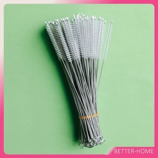 แปรงล้างหลอดดูด จุกนม ขนไนล่อน ไม่ทำให้เป็นรอย Stainless steel soft straw straw brush