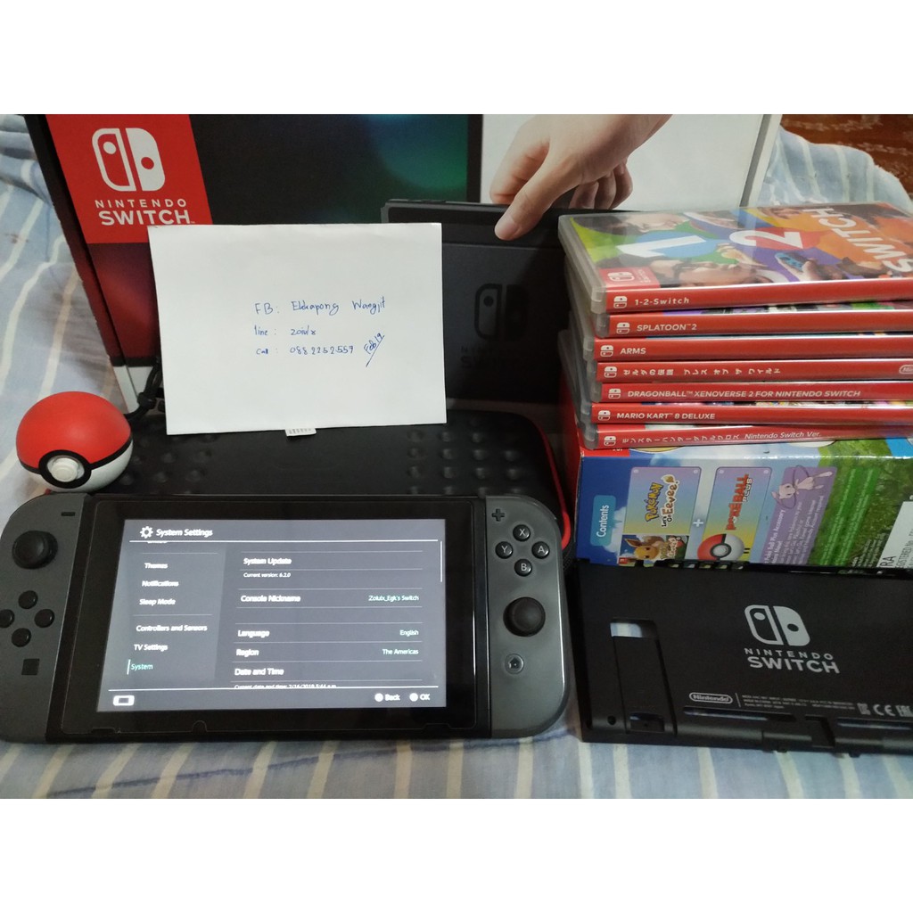 [ขาย] Nintendo switch 8 games & Pokeball