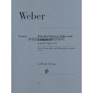 (โค้ดINCSM2Lลด70฿) Weber Trio g minor op. 63 for Piano, Flute and Violoncello