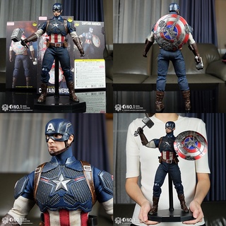 กัปตันเมริกา v.ดาเมจ Endgame ขยับได้ ชุดผ้า 1/6 พร้อมของแต่ง 30 cm ลูกค้าทุกคนมีส่วนลดสูงสุด 200.- บาท กดรับโค้ดได้เลยคร