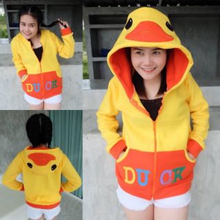 เสื้อกันหนาวหัวการ์ตูนลายเป็ด DUCK มี 2 สี