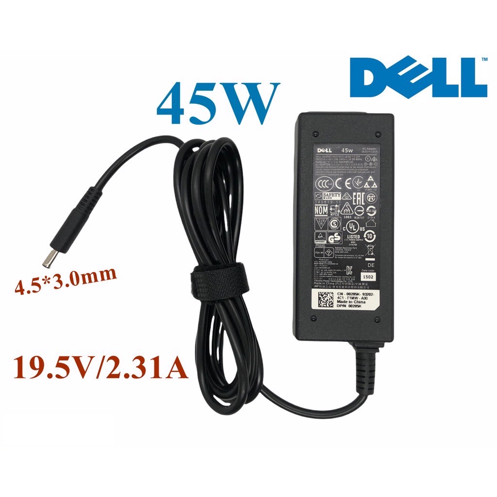 DELL Adapter 45w สำหรับ DELL 19.5V 2.31A 4.5 * 3.0 45W AC Power Adapter ...