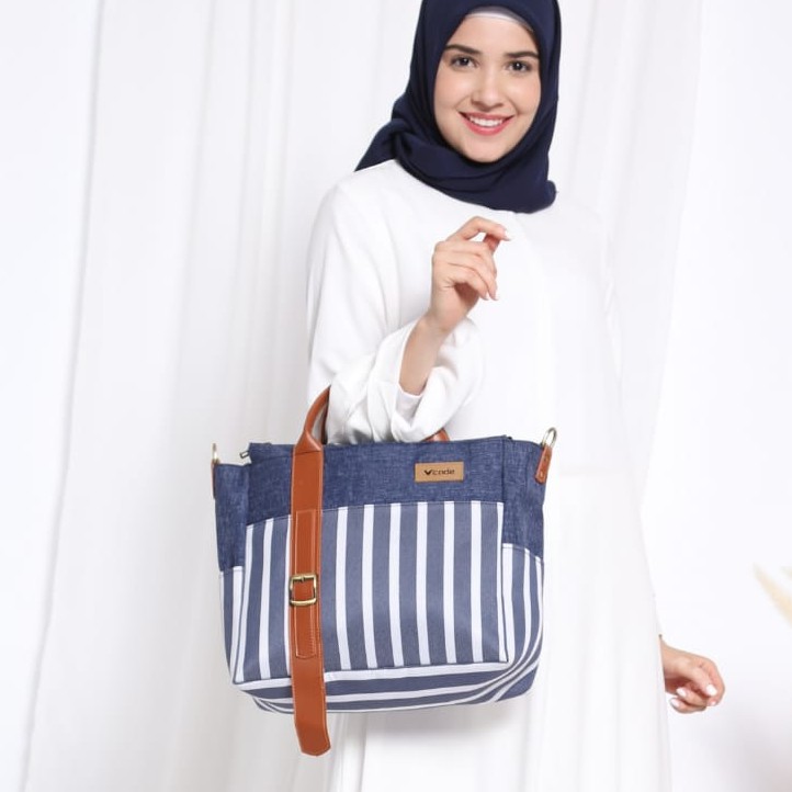 Mammora Vcode Oxibag Lines Womens Tote Bag, Bestseller 2in1 Multifunction Branded Bag