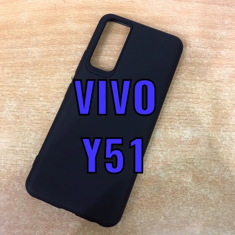 Vivo Y51 2020 Y53S Macaron Black Premium My choice Cover Casing Handphone Body Protector hp