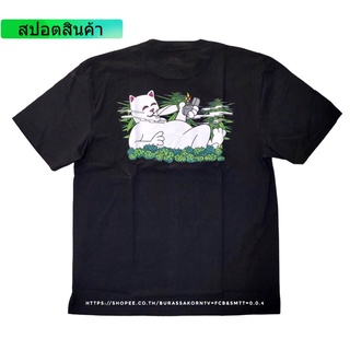 ☢▧เสื้อยืดripndip skateboard