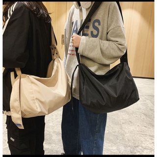 [KC0102] Sport Bag กระเป๋าผ้าไนลอน สะพาย เท่ๆ ทรงเกาหลี ใบใหญ่