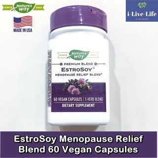 สารสกัดจากถั่วเหลืองหมัก EstroSoy Menopause Relief Blend 60 Vegan Capsules - Natures Way