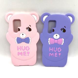 เคสโทรศัพท์ซิลิโคนพิมพ์ลายการ์ตูนหมีน่ารัก 3 มิติสําหรับ huawei p 30 p 30 pro p 20 pro 8x3i