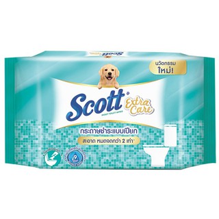 💥โปรสุดพิเศษ!!!💥 สก๊อตต์ เอ็กซ์ตร้าแคร์ กระดาษชำระแบบเปียก ขนาด 38 แผ่น Scott Extra Care Wet Tissue Size 38 Sheets