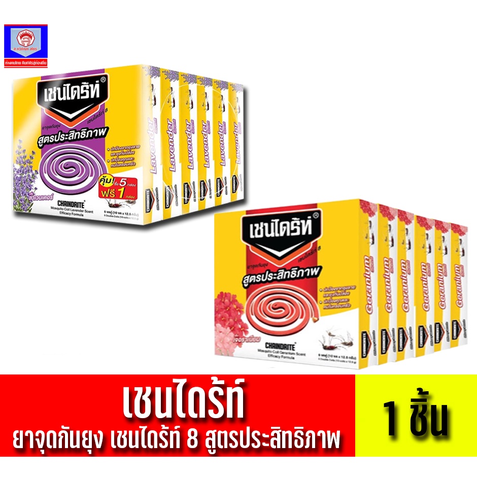 เชนไดร้ท์ 8 ยาจุดกันยุงสูตรประสิทธิภาพ *แพ็ค6กล่อง*