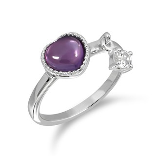 Mizuchol-แหวนเสริมดวงความรักสำหรับคนวันศุกร์ Darling Ring พลอย Amethyst (RD)