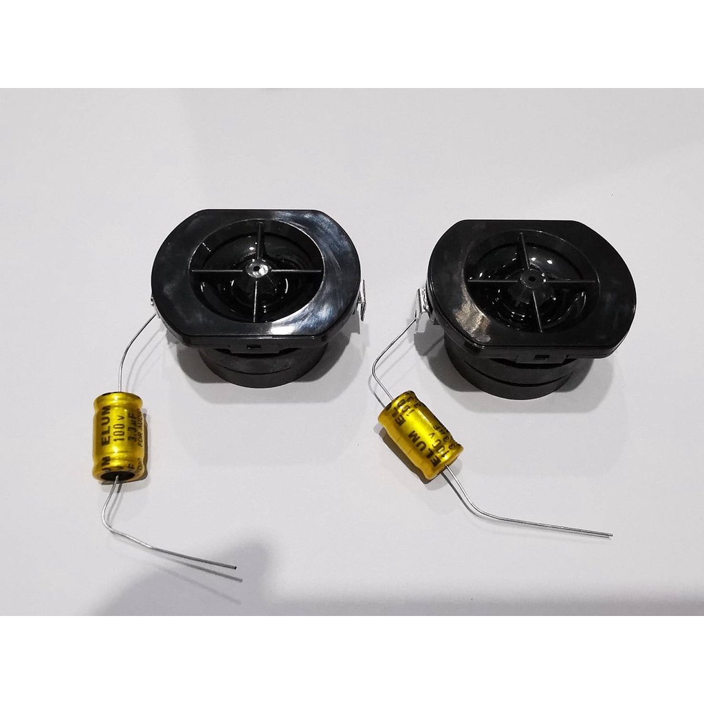 2ตัว(1คู่) Capacitor 3.3uf.50V./4uF50V./ 3.3uF100V./8uF50V.  สำหรับลำโพงเสียงแหลม-กลาง ชนิด Bi-Polar ไม่มีขั้ว