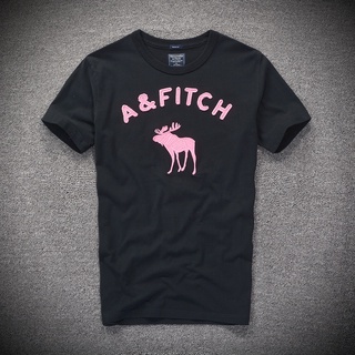 เสื้อยืดลําลอง ผ้าฝ้าย แขนสั้น พิมพ์ลาย Abercrombie &amp; Fitch USA Abercrombie &amp; Fitch AF HCO สําหรับผู้ชาย